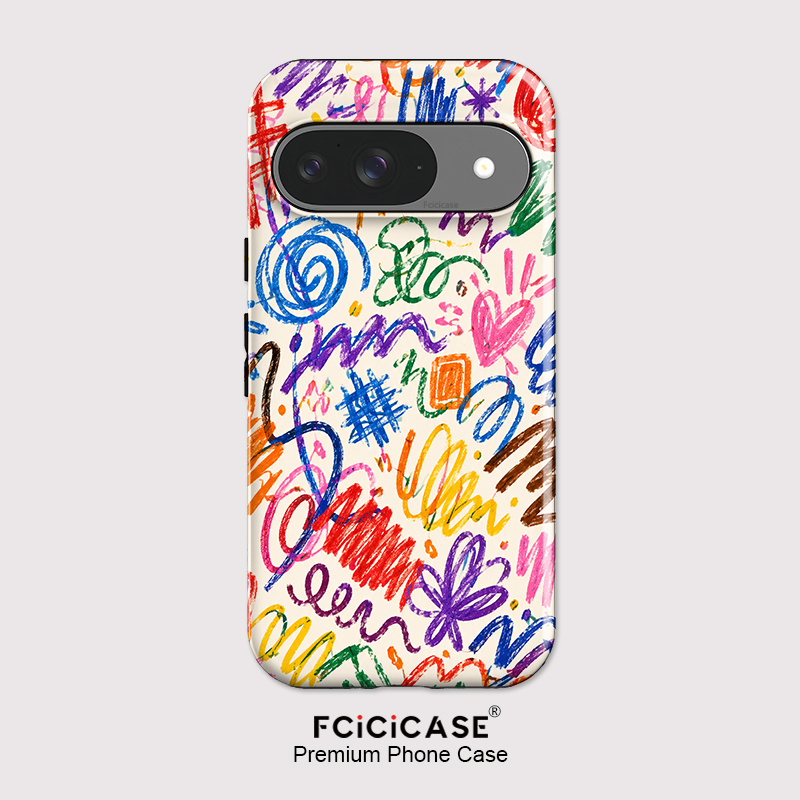 Google Pixel 8A - جراب هاتف Fcicicase بتصميم فني لهواتف