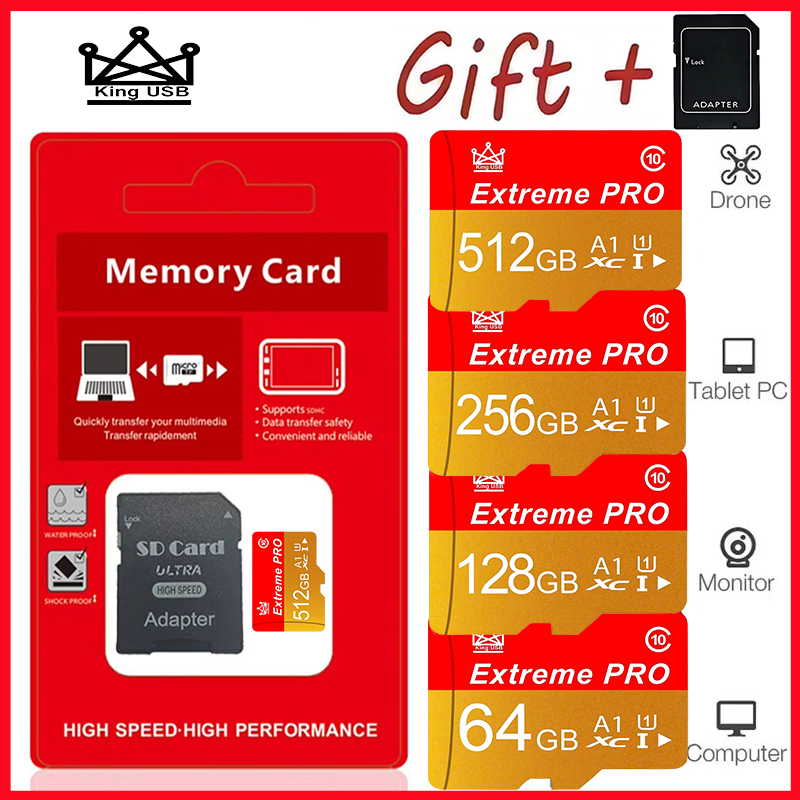 Microsd Card Tablet - بطاقة ذاكرة مايكرو TF/SD جديدة بسعة