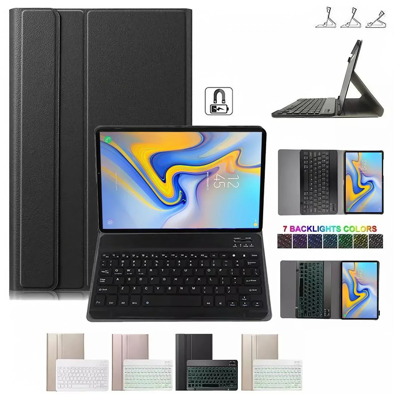 Samsung Tablet Keyboard Accessories - غطاء لوحة مفاتيح لجهاز سامسونج جالاكسي