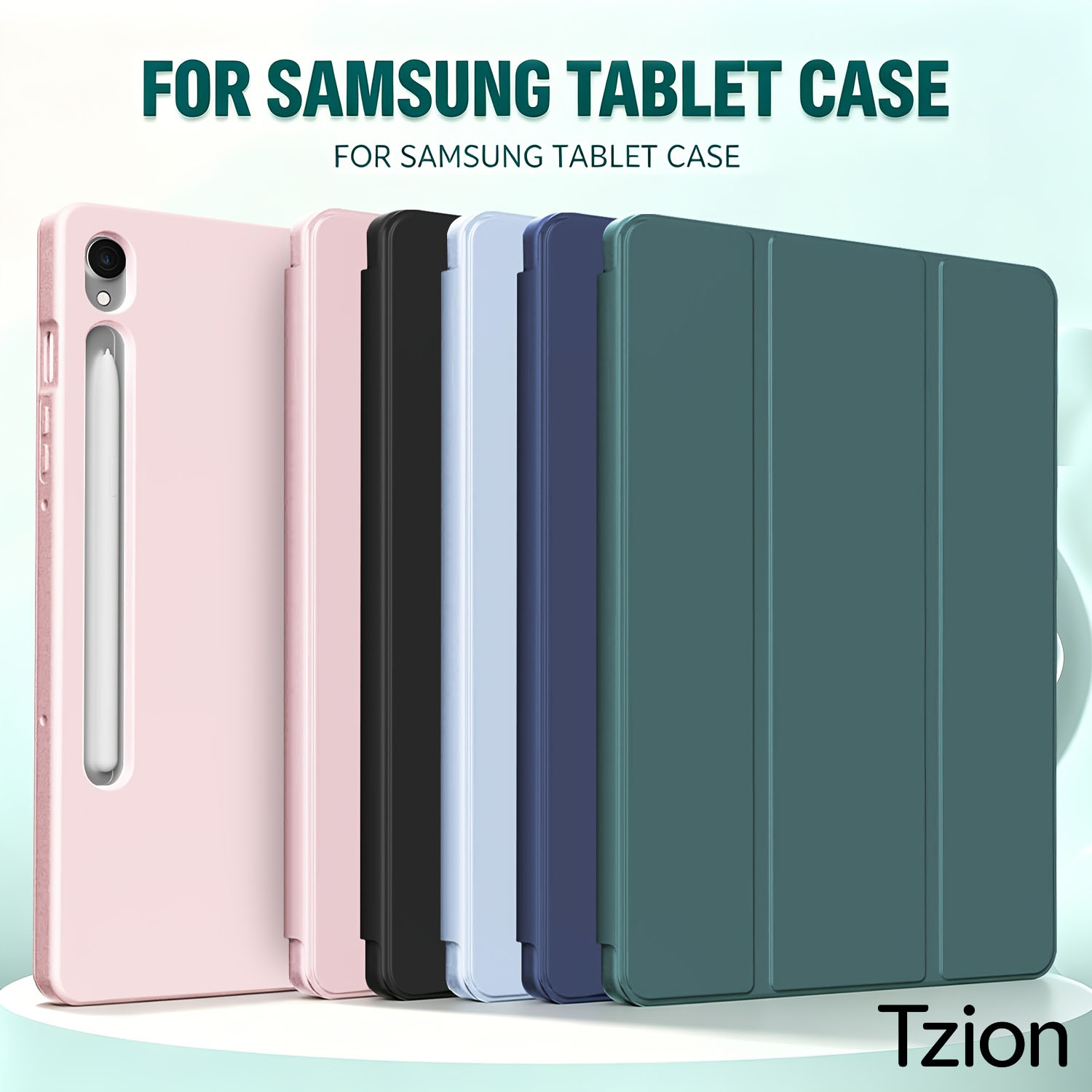 Samsung Tablet S9 Accessories - غطاء ذكي مغناطيسي قابل للطي لجهاز