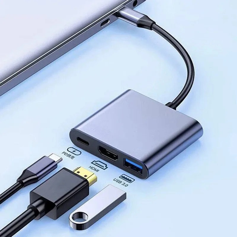 Hdmi Adapter Tablet - USB C HUB 3in1 نوع C