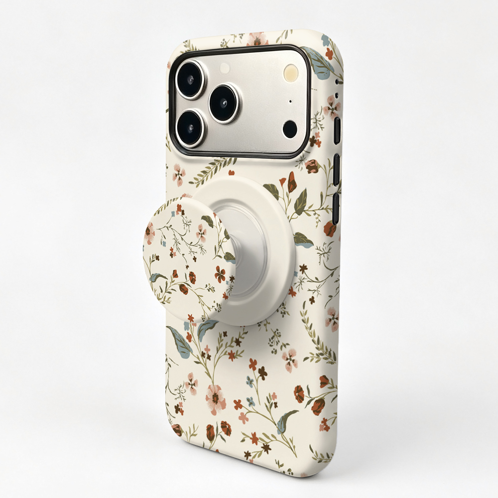 Huawei Pura 70 - غطاء مغناطيسي بتصميم زهور لطيف لهواتف