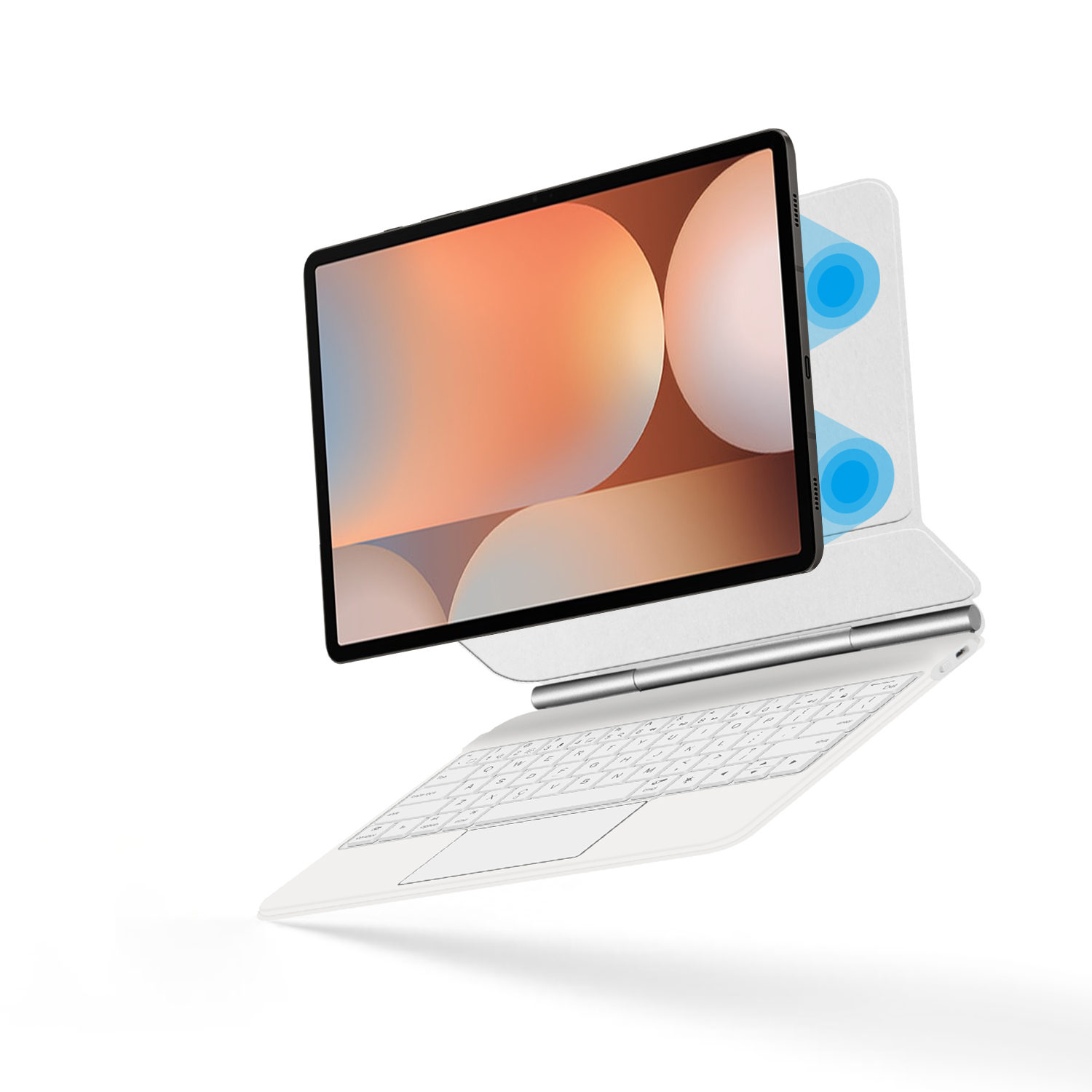 لوحة مفاتيح سحرية لهاتف سامسون - مراجعة Samsung Tablet Keyboard Accessories وسعره