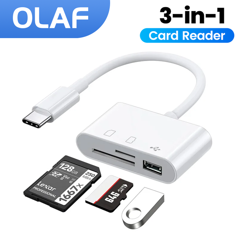 3in-1 Type-C قارئ بطاقات OTG S - مراجعة Microsd Card Tablet وسعره