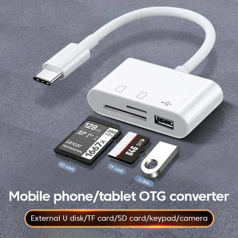 3in-1 Type-C قارئ بطاقات OTG S - مراجعة Microsd Card Tablet وسعره