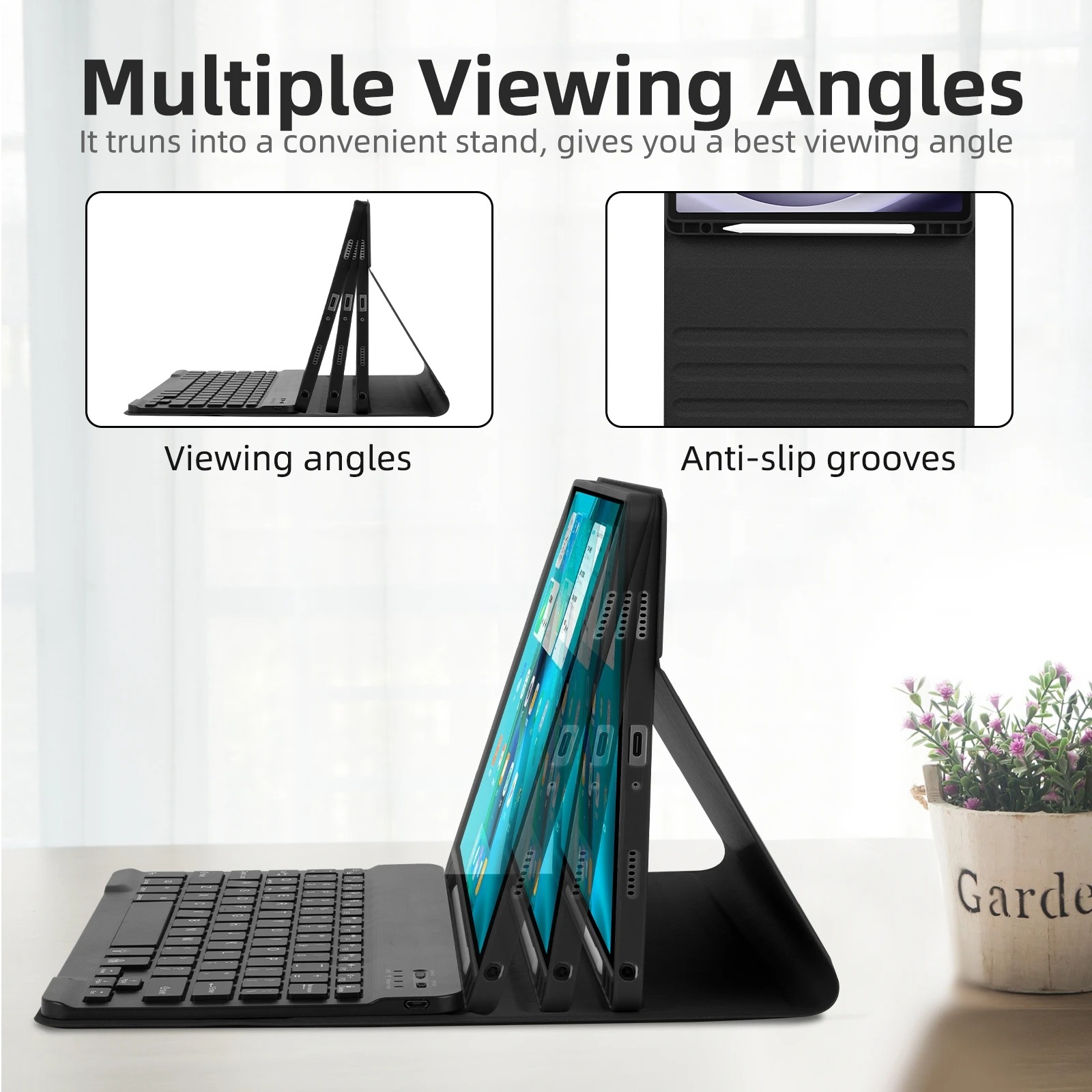 حافظة لوحة المفاتيح لهاتف سامس - مراجعة Samsung Tablet S9 Accessories وسعره