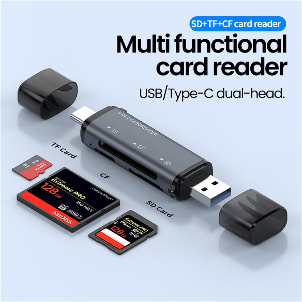 5 في 1 قارئ بطاقات USB نوع C م - مراجعة Microsd Card Tablet وسعره