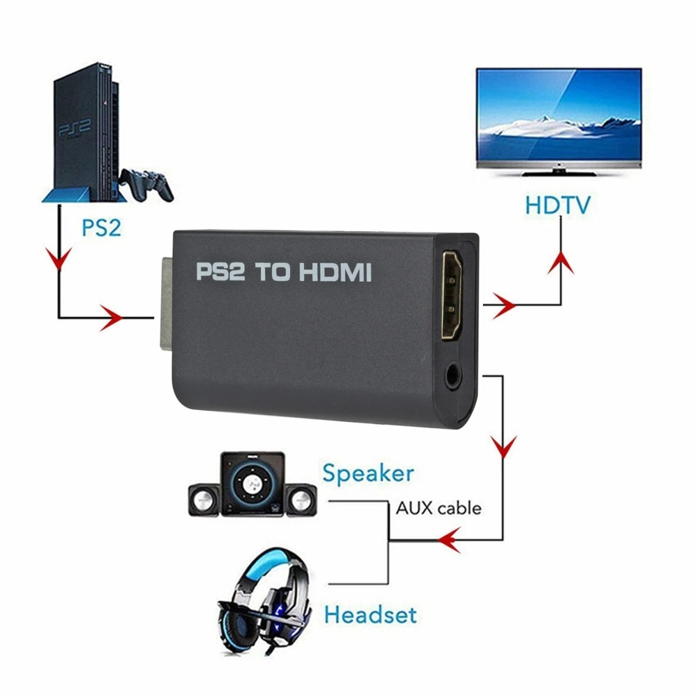محول فيديو وصوت متوافق بين PS2 - مراجعة Hdmi Adapter Tablet وسعره