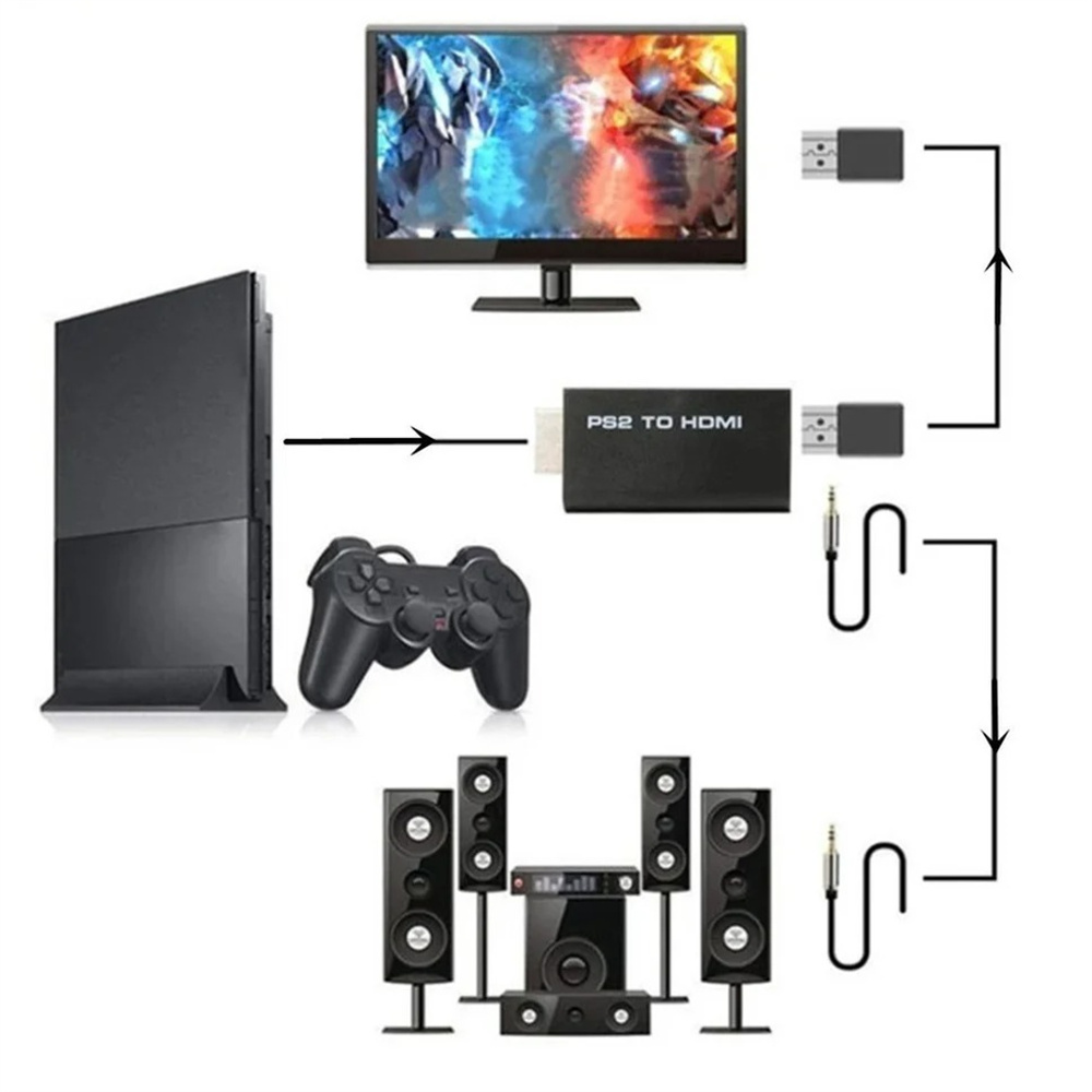 محول فيديو وصوت متوافق بين PS2 - مراجعة Hdmi Adapter Tablet وسعره