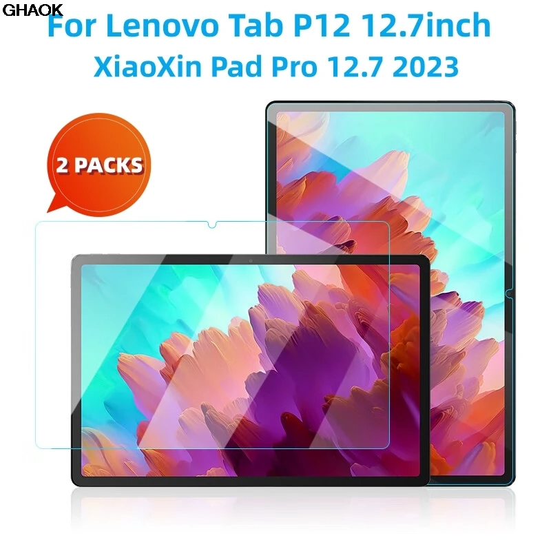 2 قطعة واقي شاشة عالي الدقة له - مراجعة Lenovo Tablet P12 Accessories وسعره