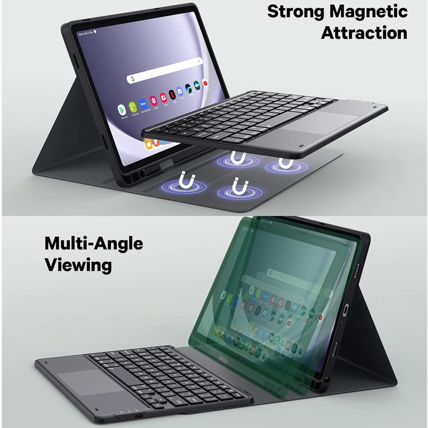 غطاء لوحة مفاتيح لجهاز سامسونج - مراجعة Samsung Tablet Keyboard Accessories وسعره