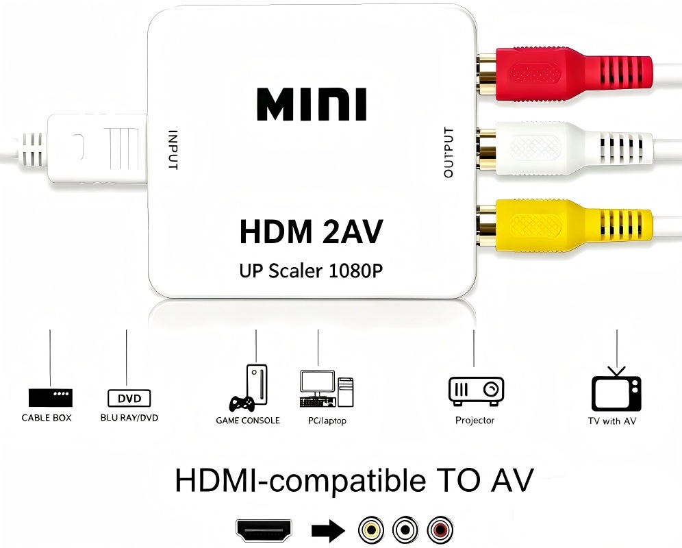 محول HDMI إلى AV RCA بدقة 1080 - مراجعة Hdmi Adapter Tablet وسعره