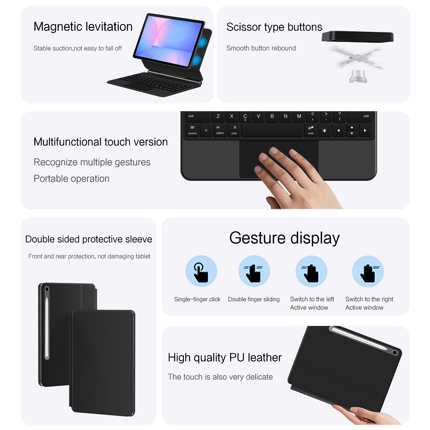 لوحة مفاتيح سحرية لسامسونج جال - مراجعة Samsung Tablet Keyboard Accessories وسعره