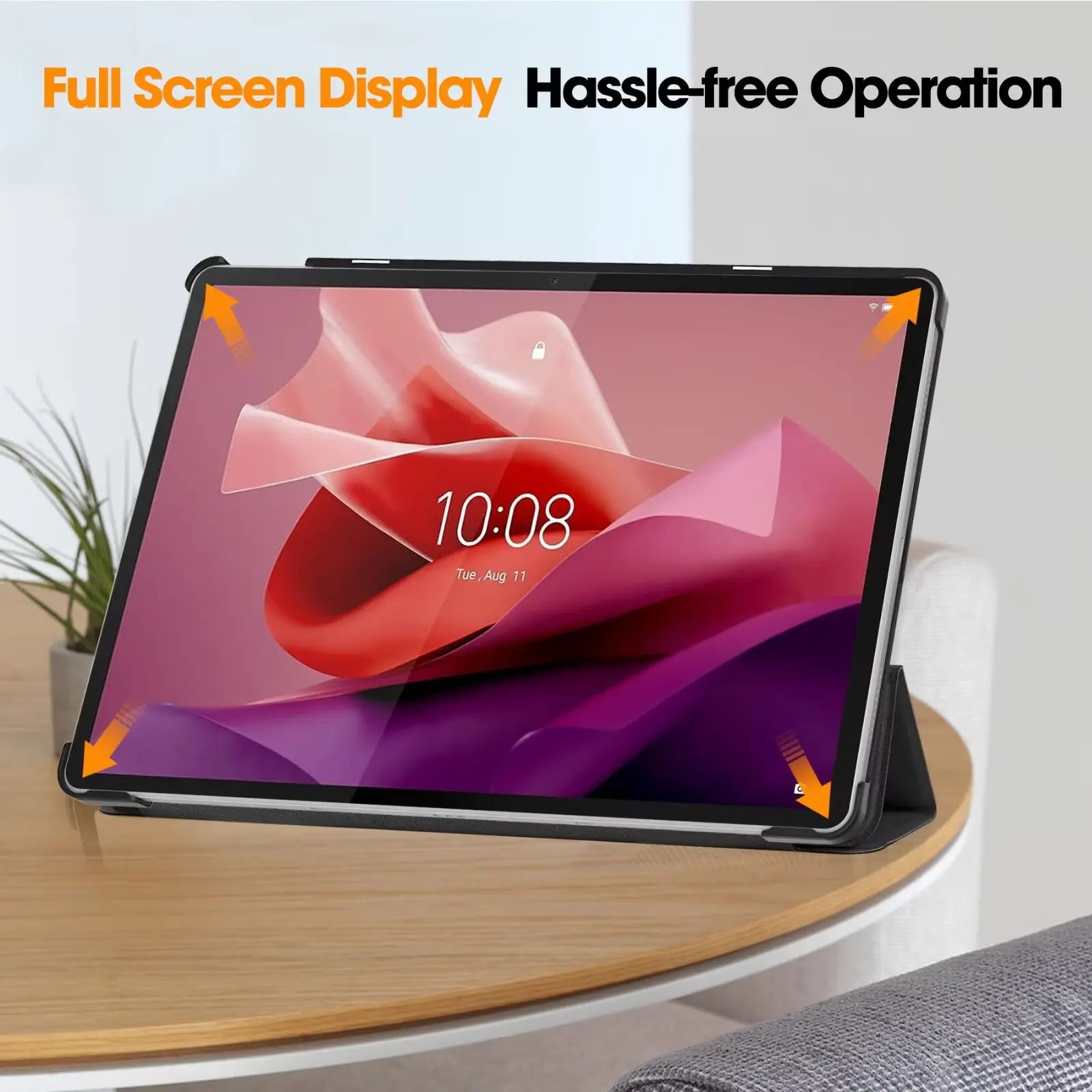 حافظة حماية ذكية صلبة من الجلد - مراجعة Lenovo Tablet P12 Accessories وسعره