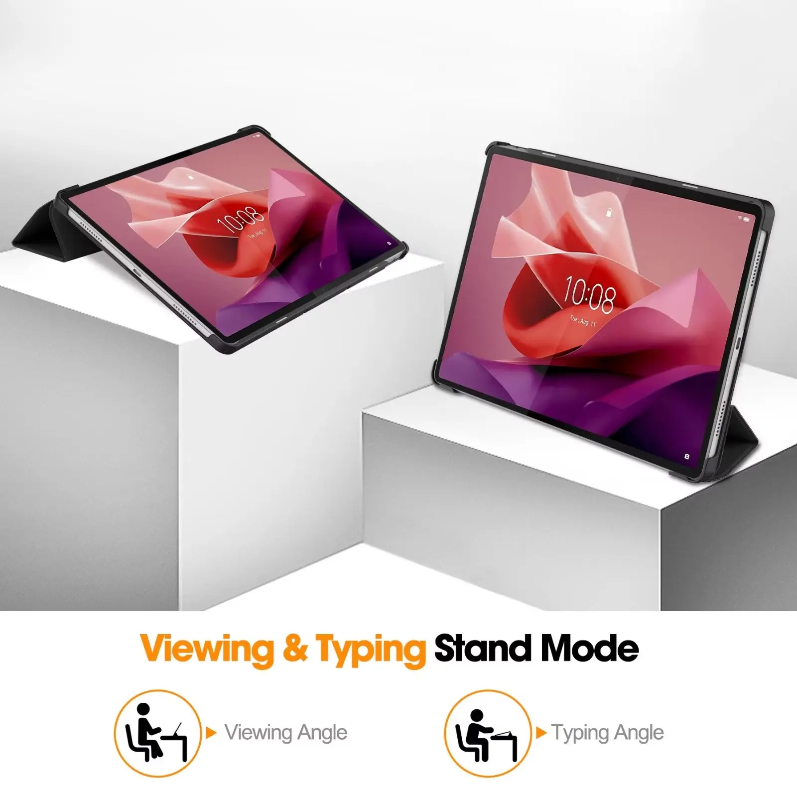حافظة حماية ذكية صلبة من الجلد - مراجعة Lenovo Tablet P12 Accessories وسعره