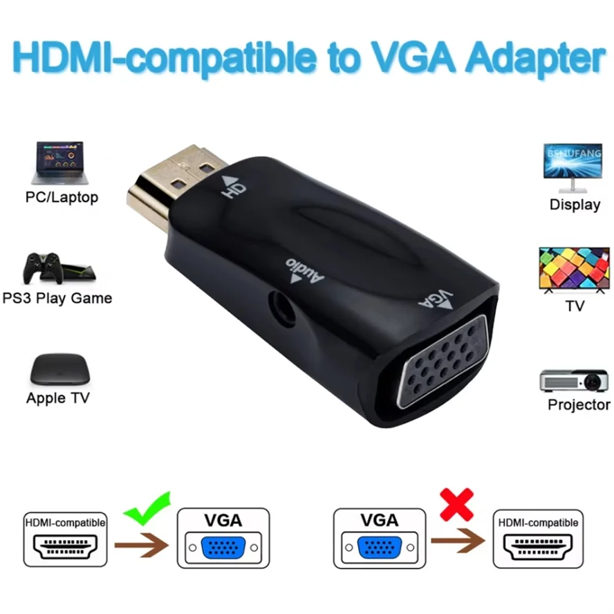 HDMI-متوافق مع محول كابل VGA H - مراجعة Hdmi Adapter Tablet وسعره